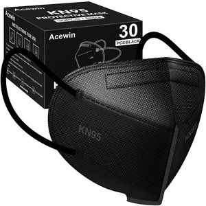 KN95 Face Mask, 30 Pack Cup Dust Safety Face Masks, 5-Ply Breathable and Comfort